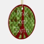 Peas on Earth – 平和シンボルオーナメント セラミックオーナメント (右)