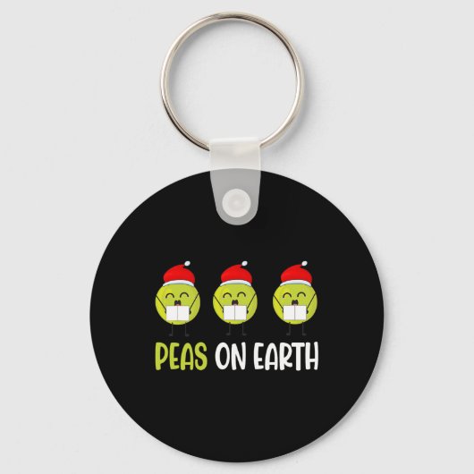 Peas On Earth Christmas キーホルダー (正面)