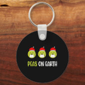 Peas On Earth Christmas キーホルダー (正面)