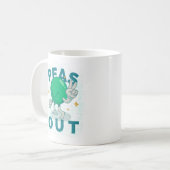 Peas Out Peace Classic Mug コーヒーマグカップ (正面左)