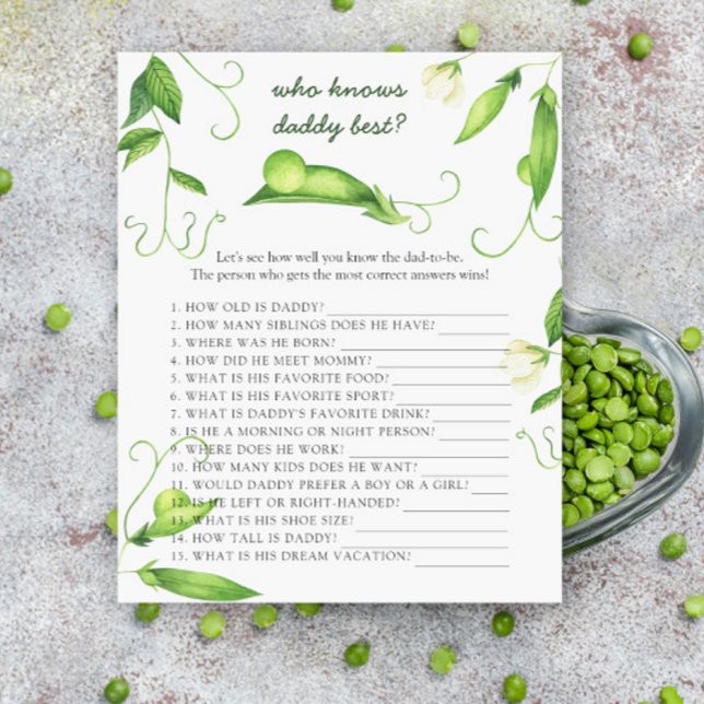 Peas - Who knows daddy best game (クリエイターアップロード済み)