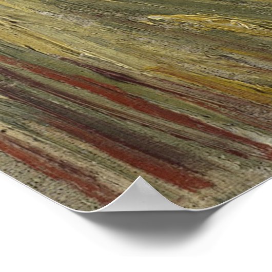 Peasant Woman Binding Sheaves by Vincent Van Gogh ポスター (角)