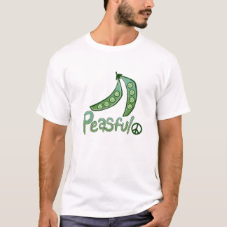Peasfulのビーガンの人のTシャツ Tシャツ
