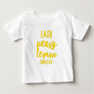 Peasy容易なレモンSqueezy ベビーTシャツ