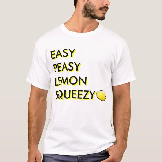 Peasy容易なレモンSqueezy Tシャツ (正面)