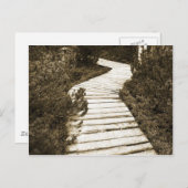 PEAT MOOR上のパス(セピア色) ポストカード (正面/裏面)
