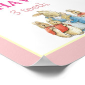 Peater the クラシック Rabbit編集可能マイルストーンポスター ポスター (角)