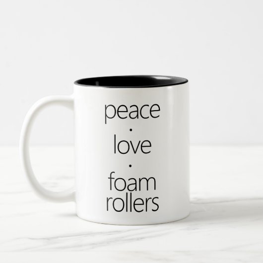 Peave Love Foam Rollers ツートーンマグカップ (左)