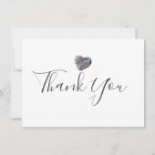 Pebbleハート発見ありがとうございました サンキューカード (正面)