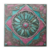 Pebble Art on a タイル (正面)