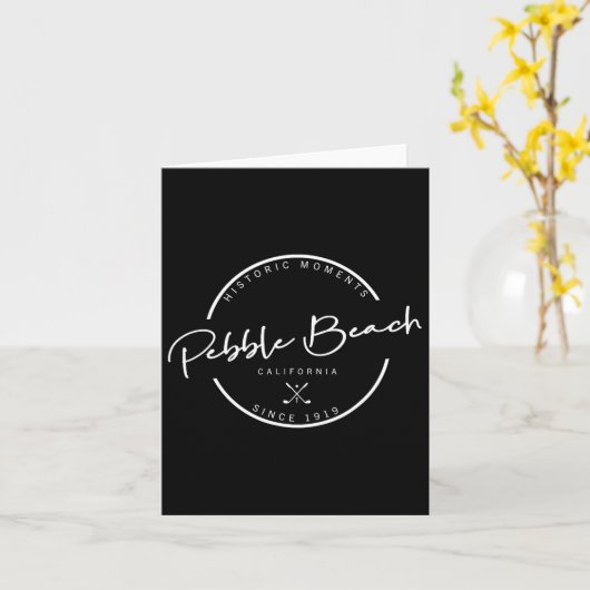 Pebble Beach Golf  カード (黄色い花)