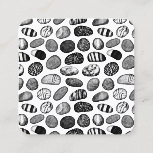 Pebble Pattern スクエア名刺 (正面)