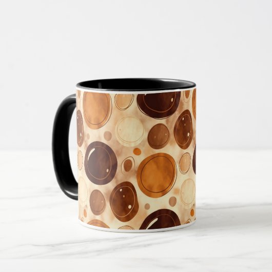 Pebble Texture Coffee Mug – Modern Neutral Style マグカップ (正面左)