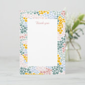 Pebblesフラットサンキューカード 招待状 (スタンド正面)