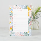 Pebblesフラット招待状 招待状 (スタンド正面)