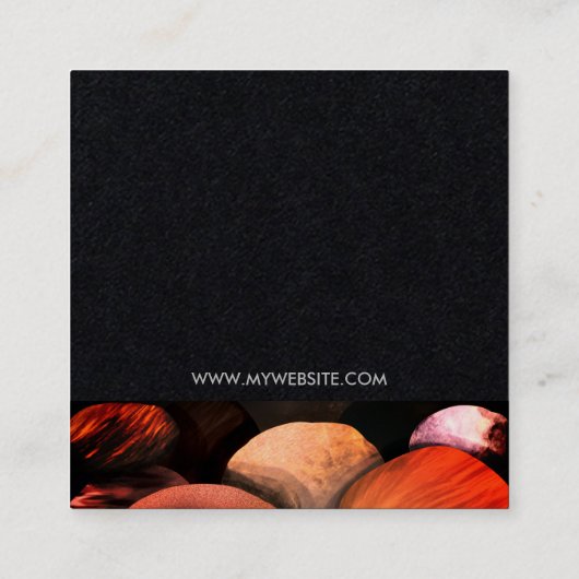 Pebbles名刺 スクエア名刺 (裏面)