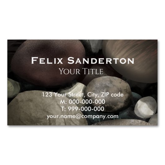 Pebbles名刺 マグネット名刺 (正面)