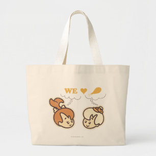 PEBBLES™およびBam Bam愛食糧 ラージトートバッグ
