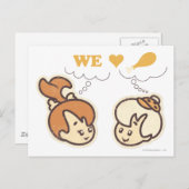 PEBBLES™とBam Bam Love Food ポストカード (正面/裏面)