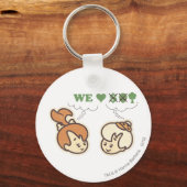 PEBBLES™とBam Bam Loves自然 キーホルダー (正面)