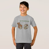 PEBBLES™とBAMM-BAMM™ Love Bedrock Tシャツ (正面フル)