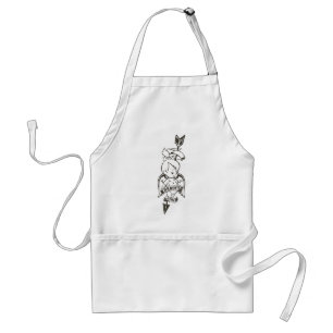 PEBBLES™のお父さんの女の子B&W スタンダードエプロン