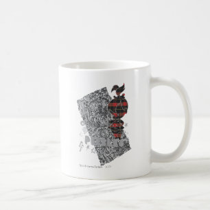 PEBBLES™のパンクの格子縞 コーヒーマグカップ