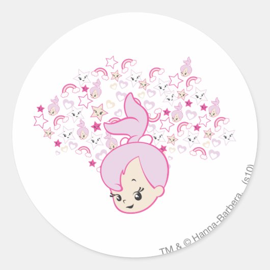 PEBBLES™スタープリント ラウンドシール (正面)