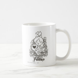 PEBBLES™ハートブレイカーB&W コーヒーマグカップ