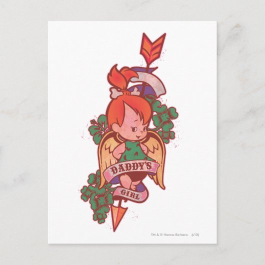 PEBBLES™パパの女の子 ポストカード (正面)