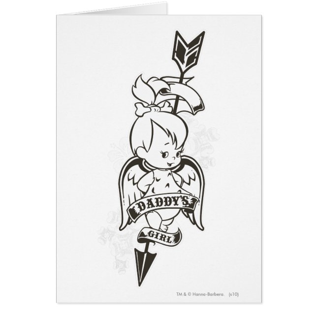 PEBBLES™パパの女の子B&W (正面)