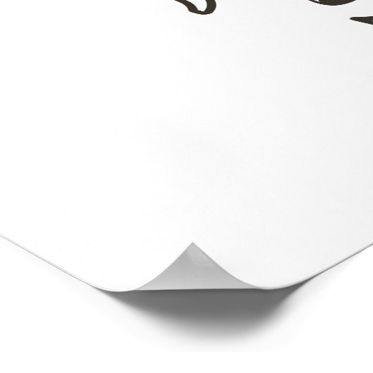 PEBBLES™パパの女の子B&W ポスター (角)