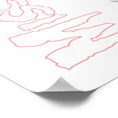 PEBBLES™ピンク ポスター (角)