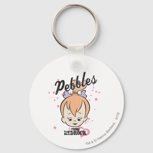 PEBBLES™星とハート キーホルダー (正面)