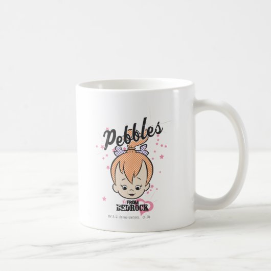 PEBBLES™星とハート コーヒーマグカップ (右)