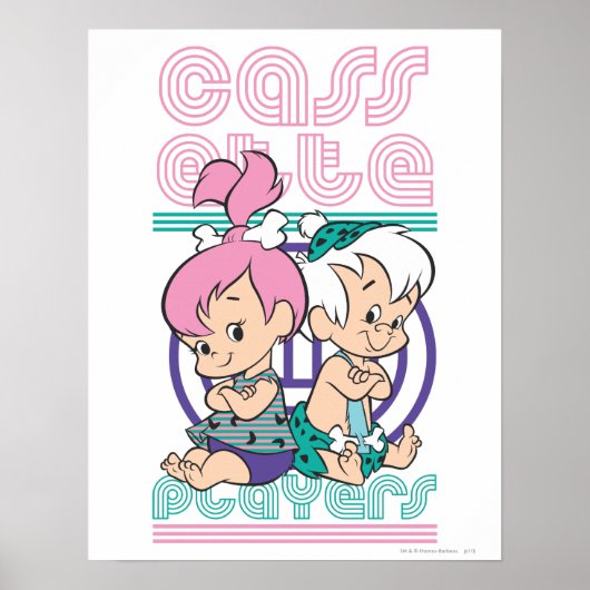 PEBBLES™ & BAM-BAM™カセットプレーヤー ポスター (正面)