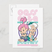 PEBBLES™ & BAM-BAM™カセットプレーヤー ポストカード (正面/裏面)