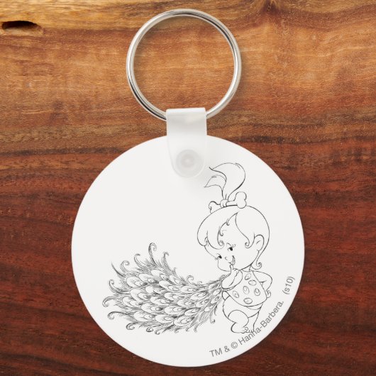 PEBBLES™ In Peacock キーホルダー (正面)