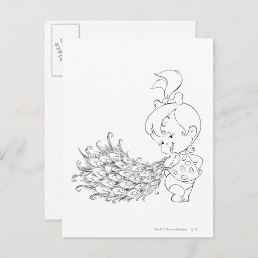 PEBBLES™ In Peacock ポストカード (正面/裏面)