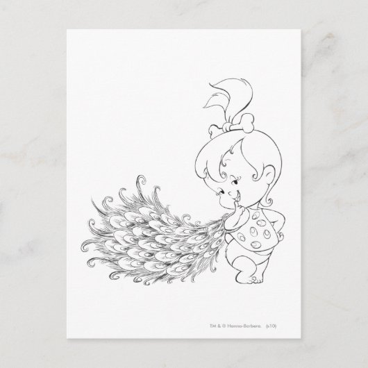 PEBBLES™ In Peacock ポストカード (正面)