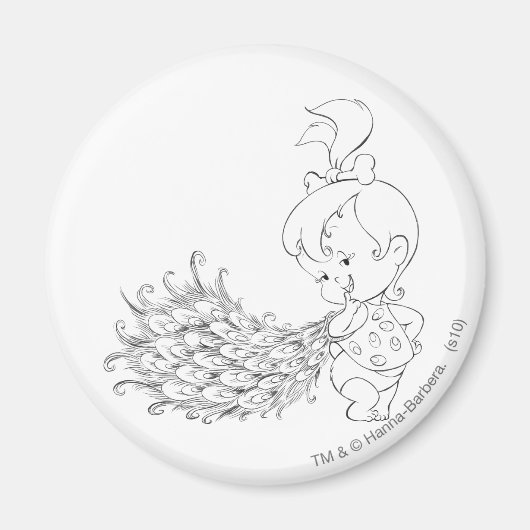 PEBBLES™ In Peacock マグネット (正面)