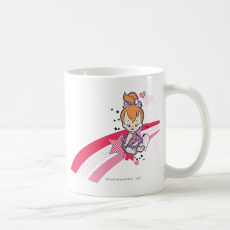 PEBBLES™ on Pink Rainbow コーヒーマグカップ