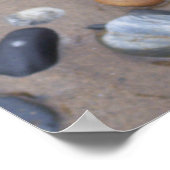 Pebbles on theビーチクローズアップ ポスター (角)