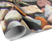 Pebbles Rocksカラフルテクスチャ ラッピングペーパー (ロールコーナー)