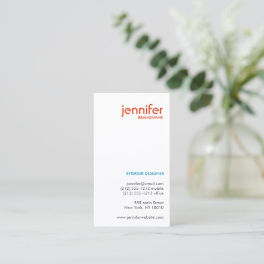 PEBBLES TYPOGRAPHIC名刺 名刺 (スタンド正面)