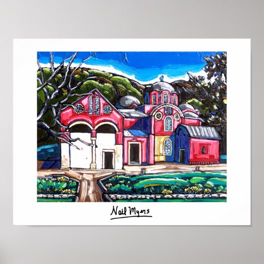 「Pec,コソボのセルビアのマネタリー」 ポスター (正面)