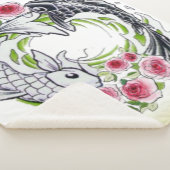  peces con rosas シェルパブランケット (3/4)
