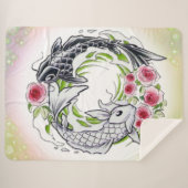  peces con rosas シェルパブランケット (正面(横))