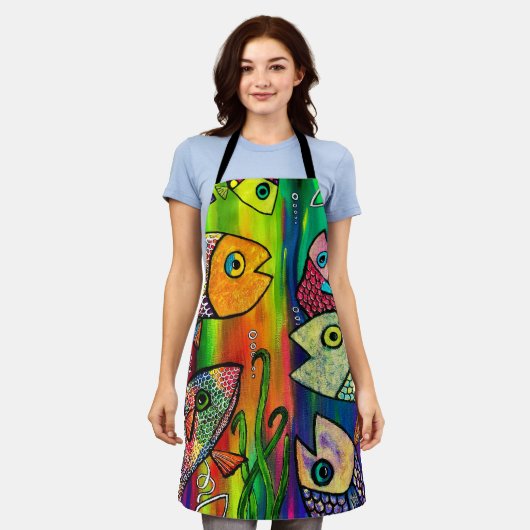 Peces de pecera Apron エプロン (着用した状態)