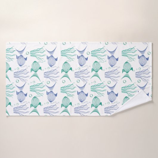 Peces y algas バスタオル (バスタオル)